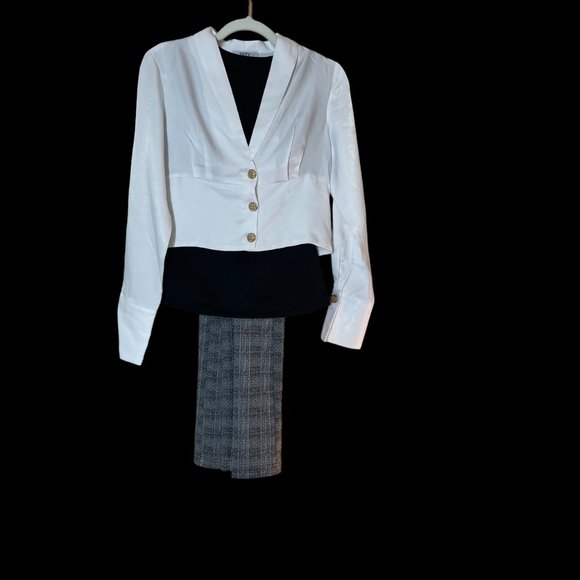 Three Piece Work Bundle Empire seam Blazer, Pants and Sleeveless Top NWT - Picture 2 of 16